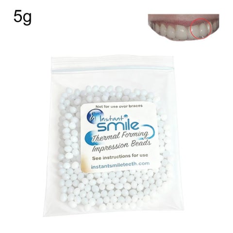 Solid gutta-percha temporary filling particles for filling cavities and gaps in teeth, and dental fillings for film and television.